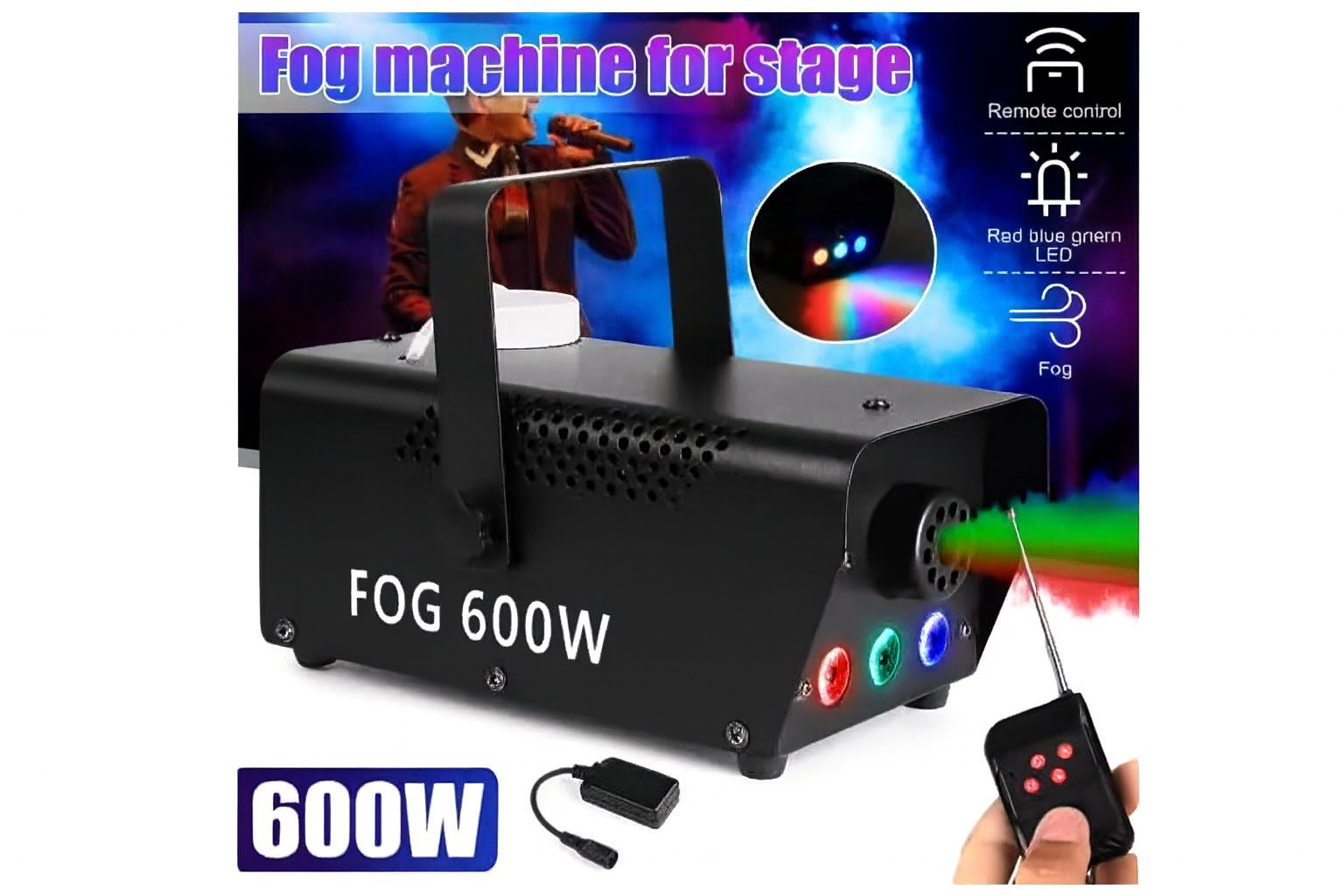600W LED Fog Machine With Remote