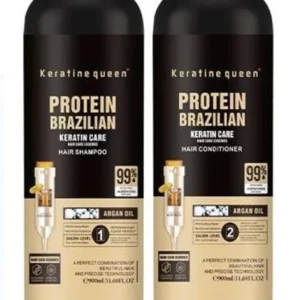 Combo Protein Brazilian Keratin Care Hair Shampoo & Conditioner (900ml)