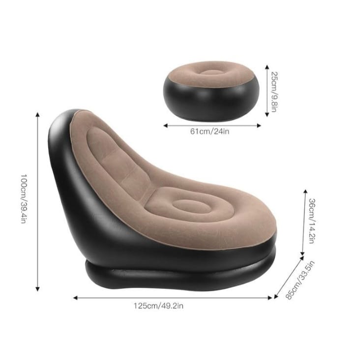 Inflatable Sofa With Footstool