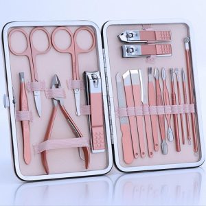 Rose Gold 18 Piece Manicure Nail Set