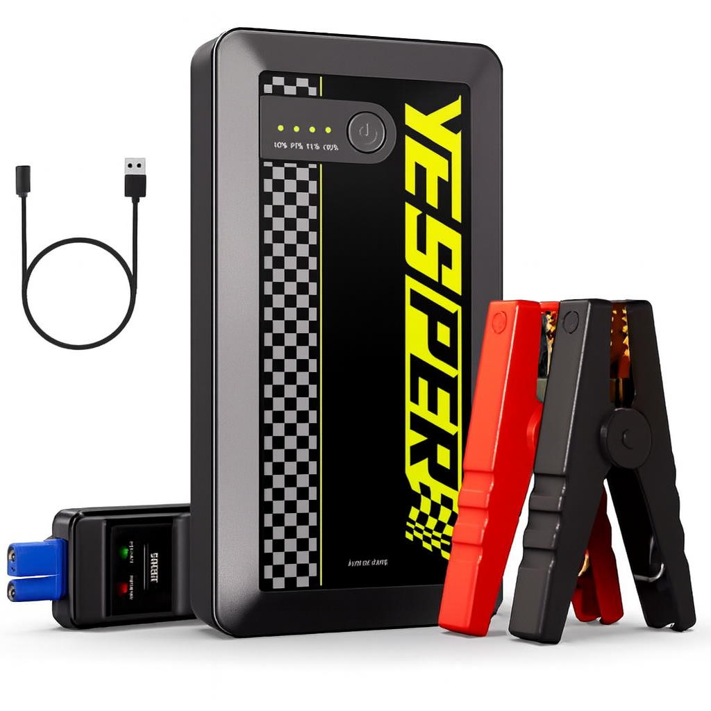 YESPER Heavy Duty Jump Start Kit With Tyre Inflator