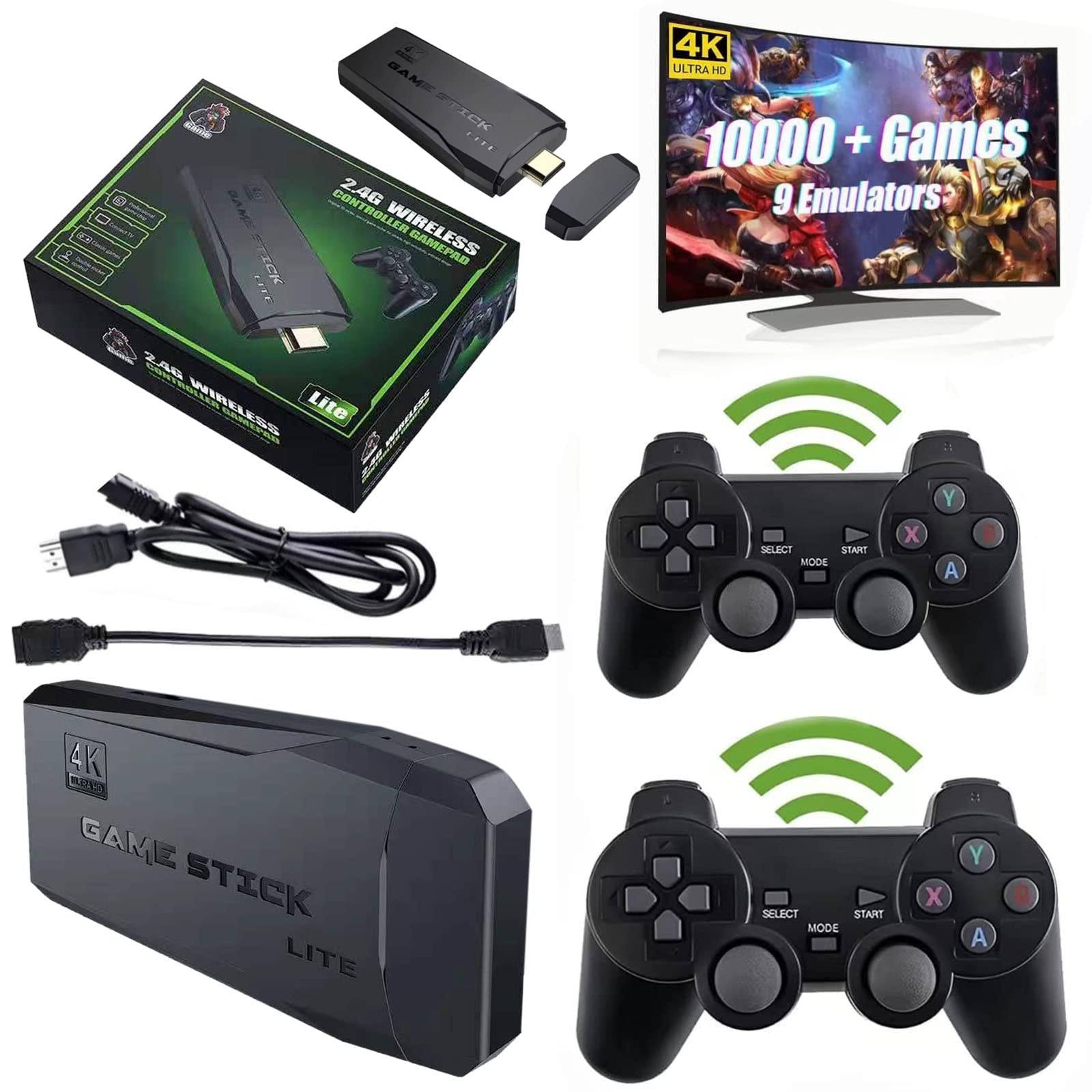 Retro Game Stick Lite Plus 2 X 2.4G Wireless Controllers