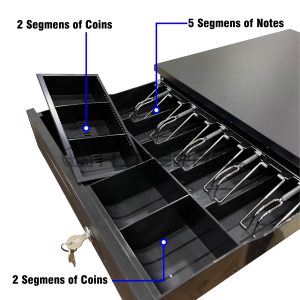 Hyperack Heavy-Duty Cash Drawer With Keys