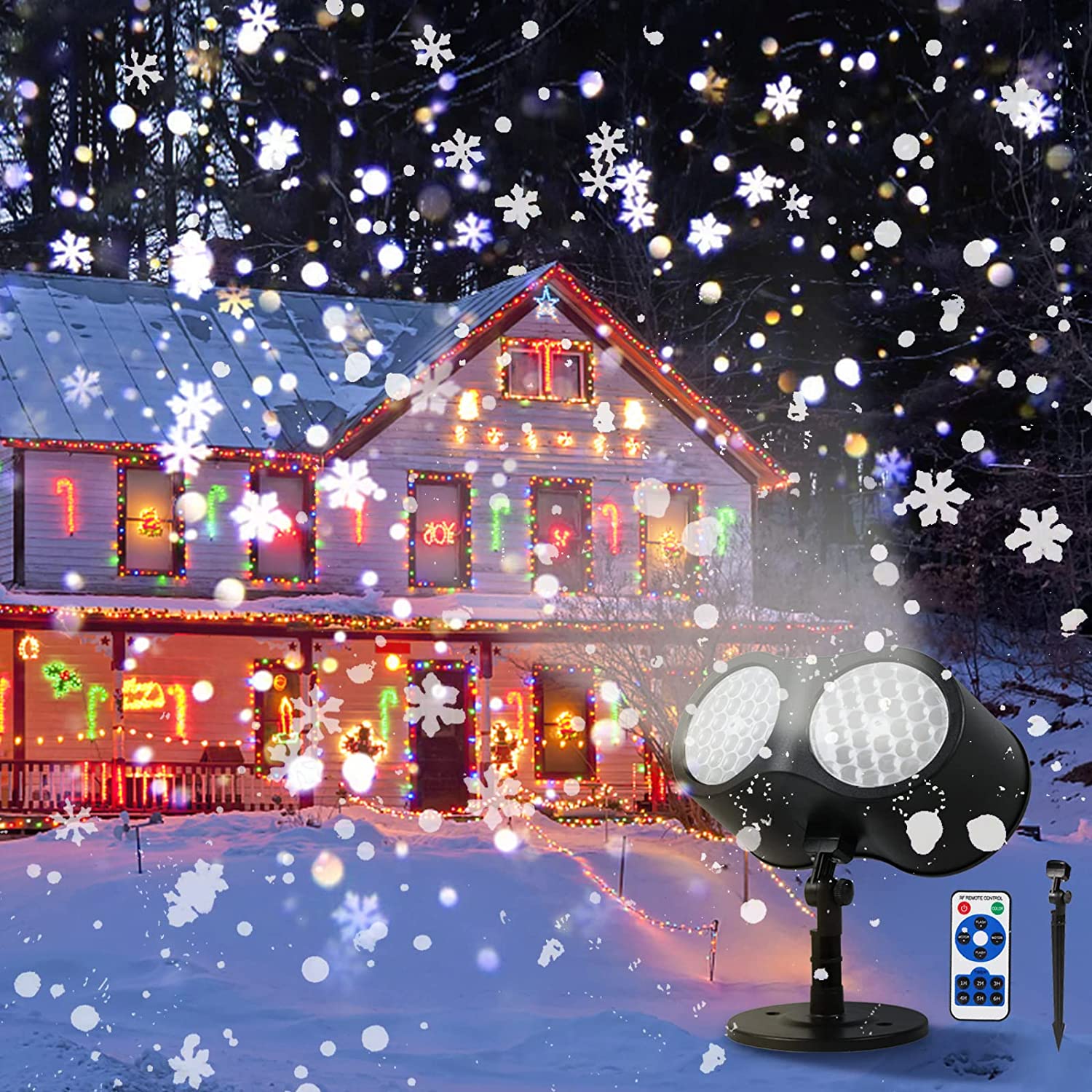 Snowflake Projector LED Atmosphere Lamp